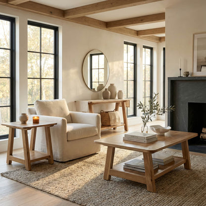 Fulton Coffee Table with Shelf
